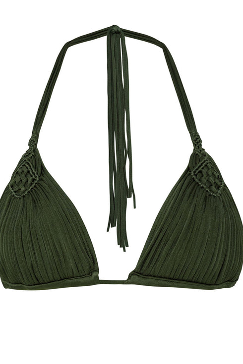 PQ Swim Olive Mila Tri Top